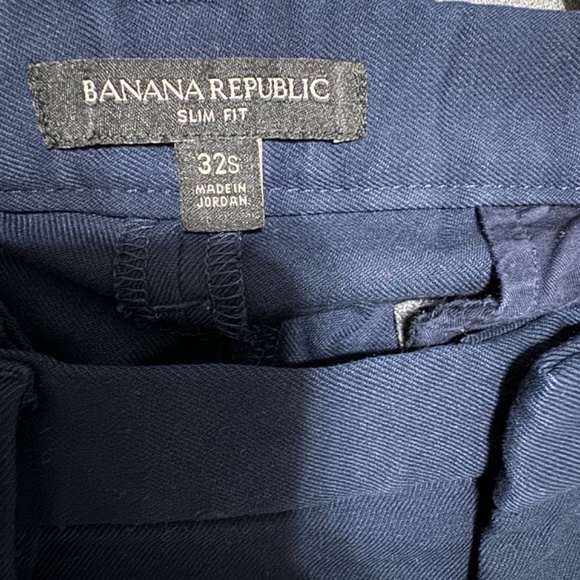 Banana Republic Men's Navy Drawstring Dress Pants | Size: 32S | Color: Navy - Picture 3 of 4